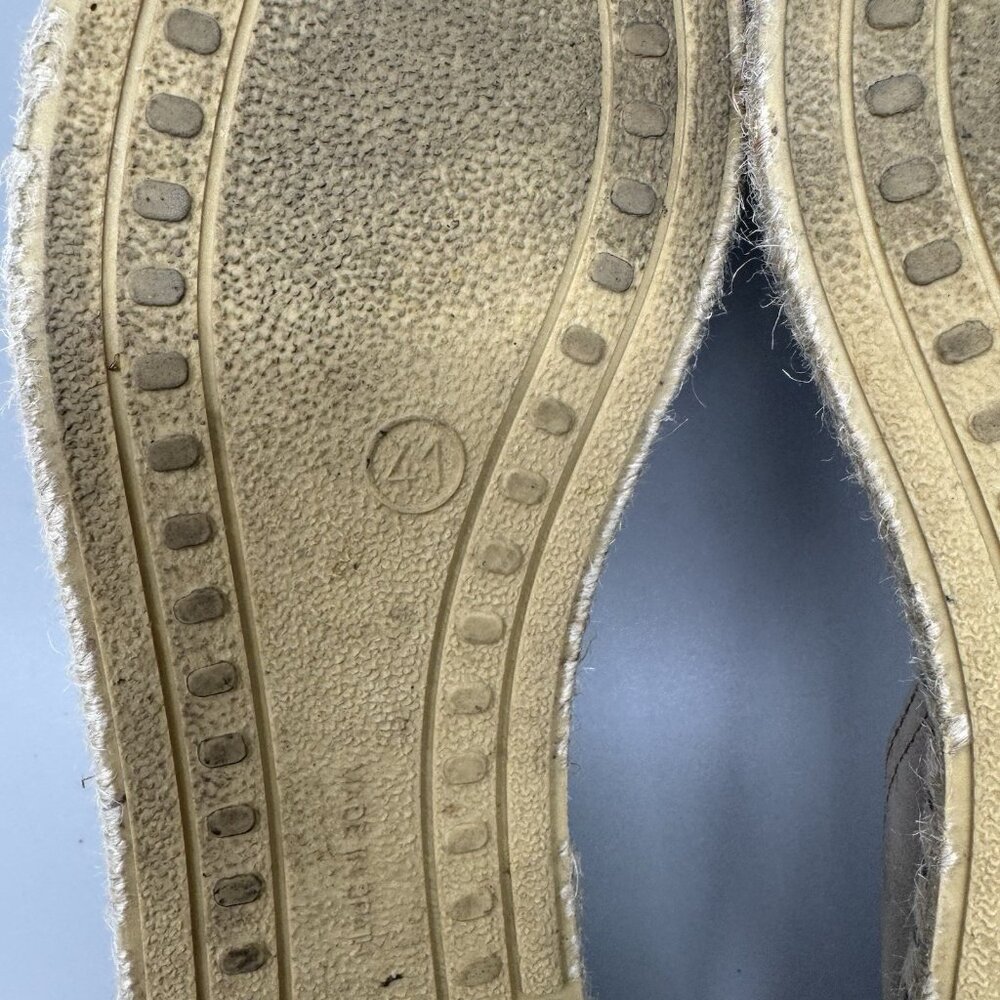 Verbenas Carmen Shoes EU Size 41 Suede Espadrille Flat Sandals US 8.5 Beige - Picture 9 of 9